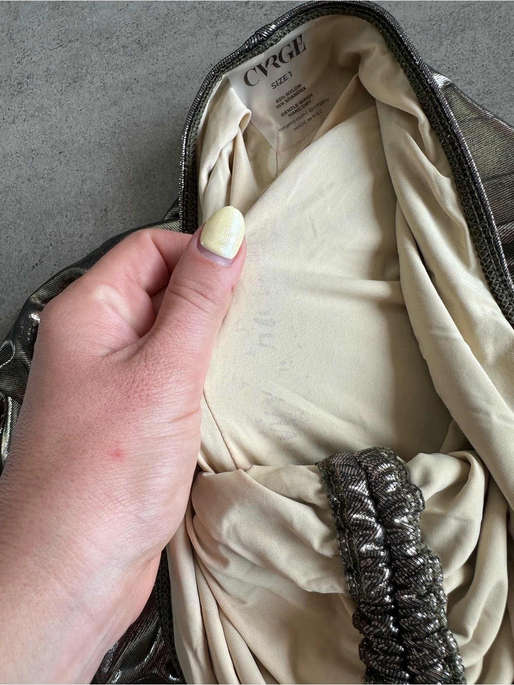 Metallic Ruched Midi Skirt - Picture 5 of 7